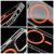 Case for Samsung A16 5G / A16 4G Drop Glue Colorful Ring Mag Cover compatible with MagSafe orange
