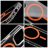   Case for iPhone 12 PRO MAX Drop Glue Colorful Ring Mag Cover compatible with MagSafe orange