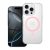 Case for iPhone 13 Drop Glue Colorful Ring Mag Cover compatible with MagSafe pink
