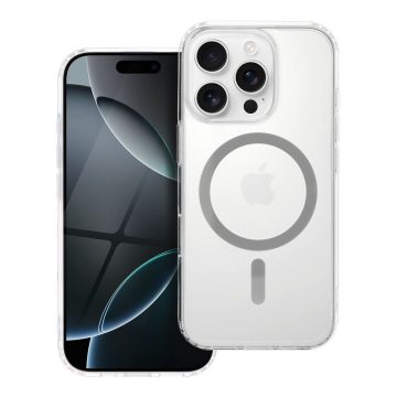   Case for iPhone 15 PRO Drop Glue Colorful Ring Mag Cover compatible with MagSafe gray