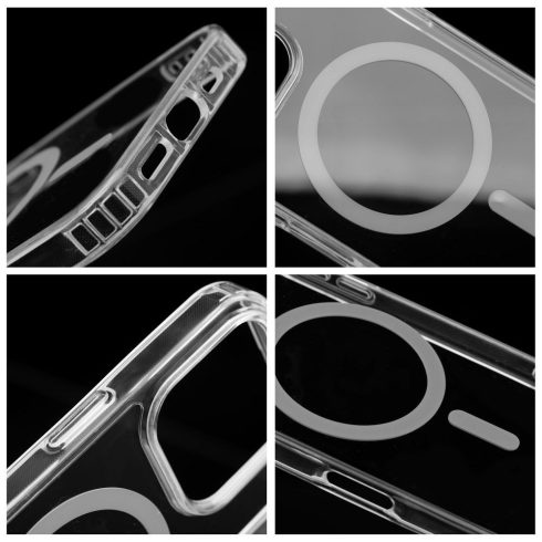 Case for iPhone 14 Drop Glue Colorful Ring Mag Cover compatible with MagSafe gray