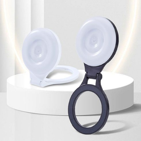 Mágneses telefonállvány világítással kompatibilis a MagSafe L8 fekete színnel