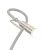Kábel All-in-one USB C / Lightning - USB C / LED Light Hoco PD 3A 60W 1,2 m U138 szürke