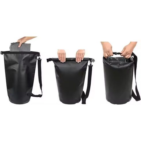 Vízálló Bucket Bag 20L fekete