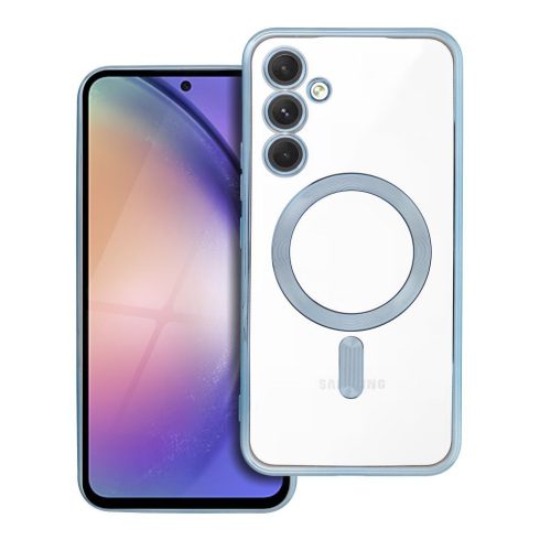 Case for Samsung A54 Electro Mag Cover compatible with MagSafe blue
