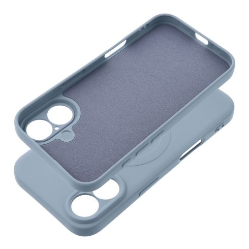 SILICONE MAG COVER case compatible with MagSafe for SAMSUNG S25 light blue