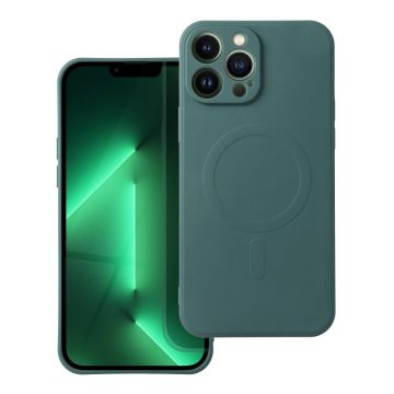   SILICONE MAG COVER case compatible with MagSafe for SAMSUNG A56 dark green