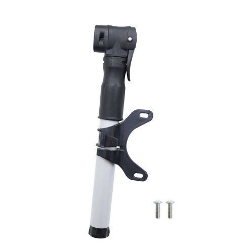 Mini pumpa tartókonzollal kerékpárhoz/robogóhoz FSPMP-387 fekete ezüst