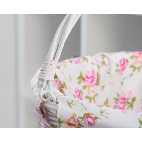 Fűzfa kosár nyomószövettel FSBKT-037-1 fehér