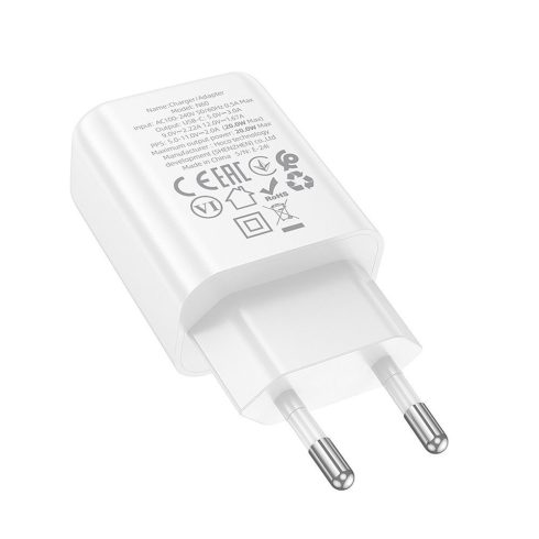 Telefon töltő Hoco USB C QC PD 20W N60 fehér