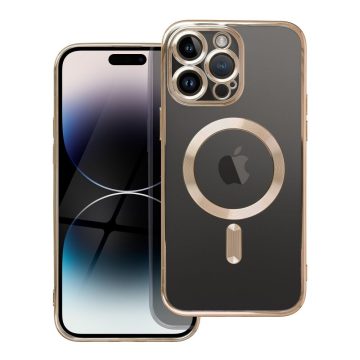   Case for iPhone 16e (SE 4 2025) / 17e Electro Mag Cover compatible with MagSafe gold