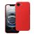 SILICONE MAG COVER case compatible with MagSafe for IPHONE 16e red