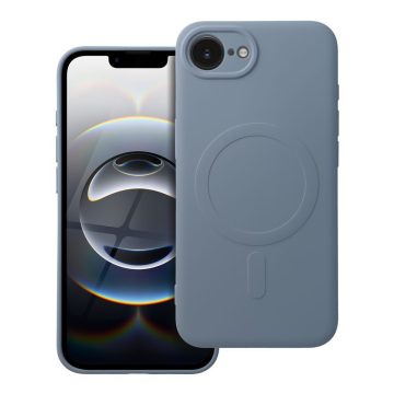   SILICONE MAG COVER case compatible with MagSafe for IPHONE 16e light blue