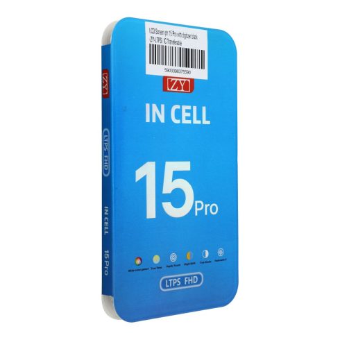 LCD képernyő iPhone 15 Pro fekete digitalizáló (ZY-LTPS) IC átvihető