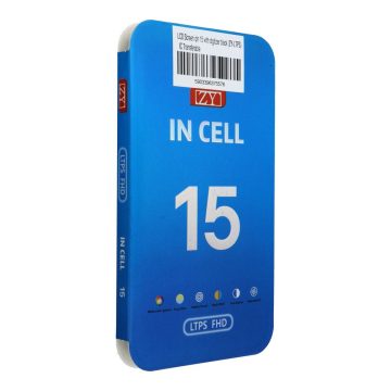   LCD képernyő iPhone 15 digitalizáló fekete (ZY-LTPS) IC átvihető