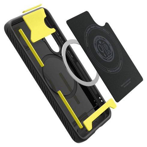 SPIGEN tok RUGGED ARMOR MAG kompatibilis a MagSafe-el SAMSUNG S25 matt fekete
