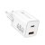 FORCELL F-ENERGY Mini GaN III VT-36 utazási töltő 1 x Type C + 1 x USB A aljzattal, PD QC4.0 45W fehér