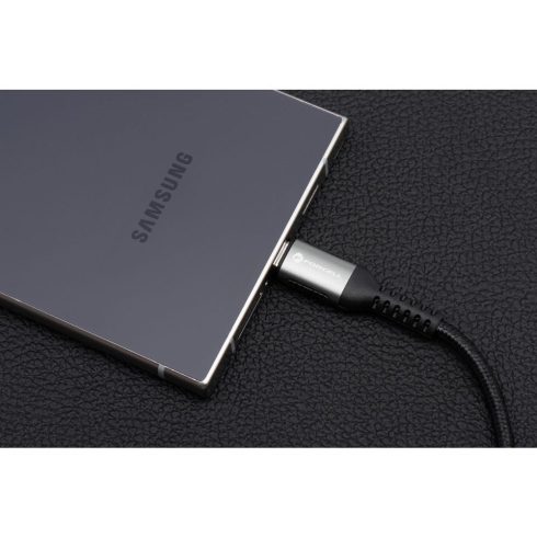 Kábel USB C – USB C Forcell F-Energy QC4.0 PD 5A 240W Cafule 0,5 m C263 fekete