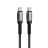   Cable USB C to USB C Forcell F-Energy QC4.0 PD 5A 100W Cafule 0,25 m C260 black