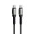 Cable USB C to USB C Forcell F-Energy QC4.0 PD 5A 100W Cafule 0,25 m C260 black