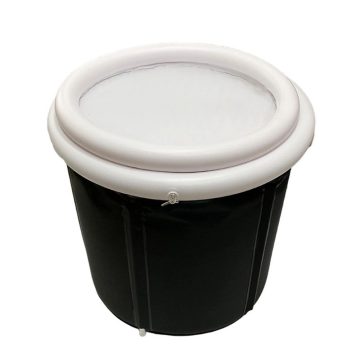   Összecsukható hordozható felfújható kád 75 x 80 cm fekete