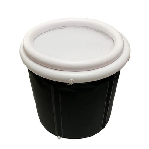 Összecsukható hordozható felfújható kád 75 x 80 cm fekete