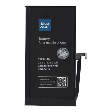 Akkumulátor iPhone 15 3349 mAh Blue Star HQ készülékhez