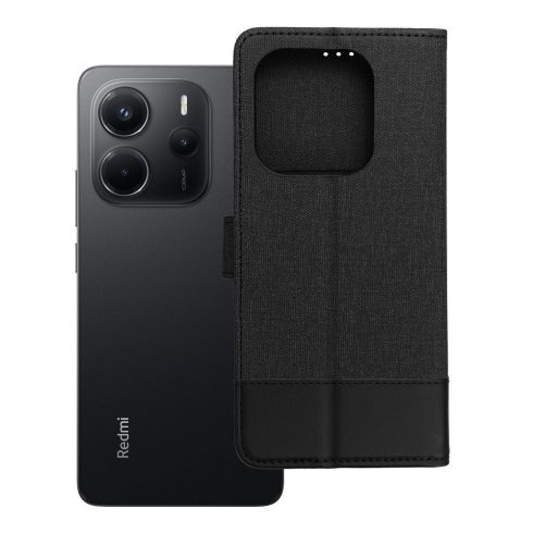 GOMMA Book Xiaomi Redmi Note 14 4G (GLOBÁLIS - 164,84 mm x 78,15 mm x 8,16 mm) fekete