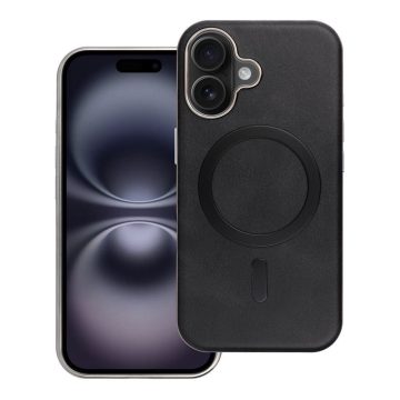   Tok iPhone 16 PRO MAX Gentleman Mag Coverhez, amely kompatibilis a MagSafe fekete színnel