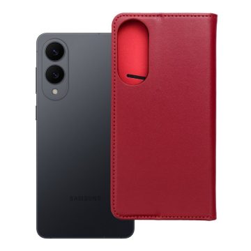 SMART PRO Book bőr tok SAMSUNG S25 Edge bordóhoz