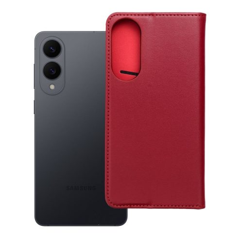 SMART PRO Book bőr tok SAMSUNG S25 Edge bordóhoz