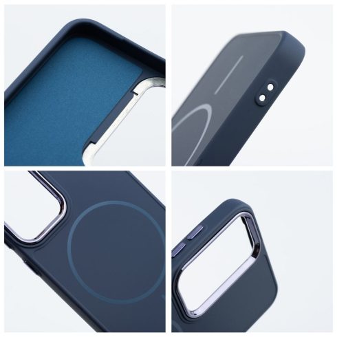 FRAME MAG COVER Case compatible with MagSafe for SAMSUNG A36 navy blue