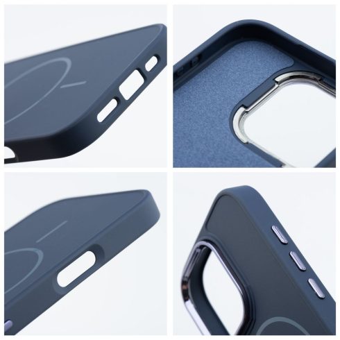FRAME MAG COVER Case compatible with MagSafe for IPHONE 15 navy blue