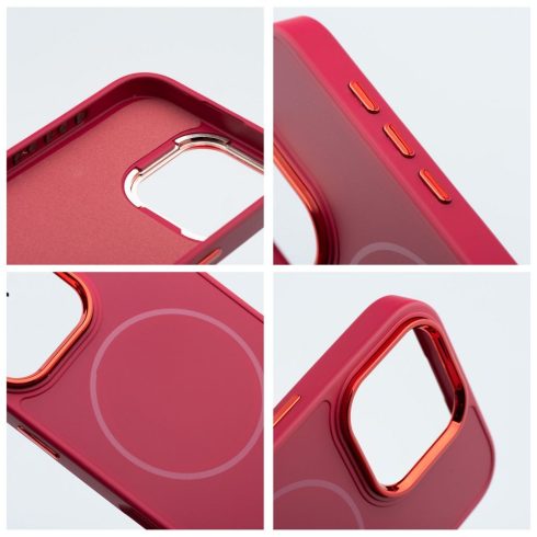 FRAME MAG COVER Case compatible with MagSafe for IPHONE 12 PRO magenta