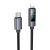 USB C kábel a Lightning Hoco PD 27W-hoz 1 m X112 fekete kijelzővel