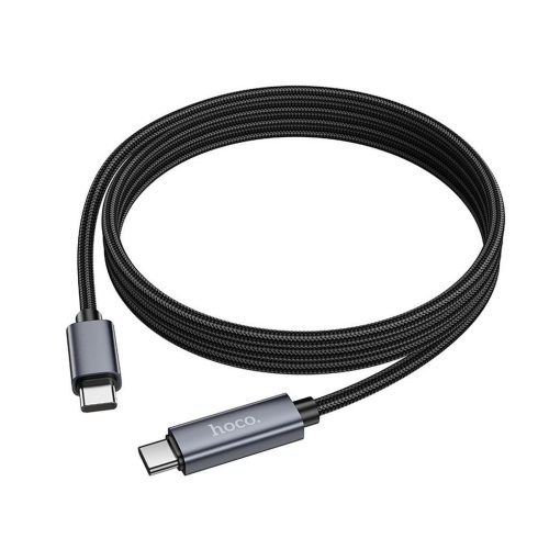 USB C kábel USB C Hoco 3A 60W kijelzővel 1 m X112 fekete