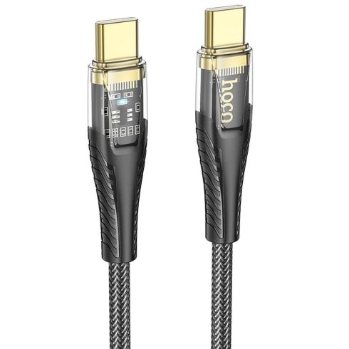USB C kábel USB C Hoco 3A 60W 1,2 m U121 fekete