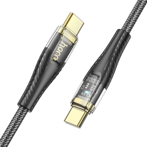 USB C kábel USB C Hoco 3A 60W 1,2 m U121 fekete