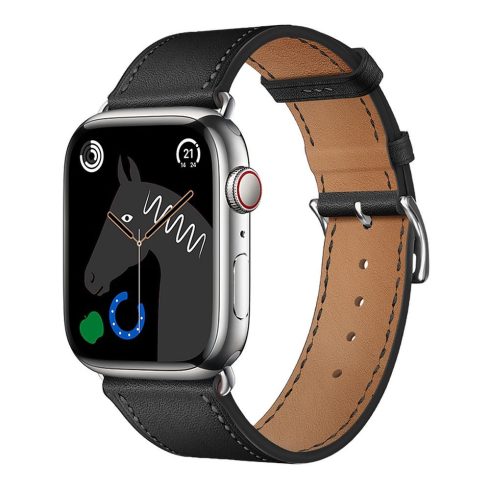 FORCELL F-DESIGN FA20 öko bőr szíj APPLE Watch 42 / 44 / 45 / 49 mm fekete