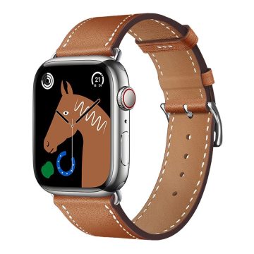   FORCELL F-DESIGN FA20 öko bőr szíj APPLE Watchhoz 42 / 44 / 45 / 49 mm barna