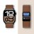 FORCELL F-DESIGN FA21 ökobőr szíj APPLE Watchhoz 42 / 44 / 45 / 49 mm barna