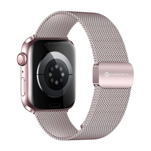 Strap to Apple Watch Forcell F-Design FA14 magnetic steel 42 / 44 / 45 / 49 mm pink