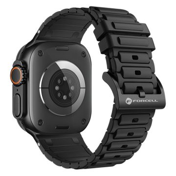   FORCELL F-DESIGN FA06 szilikon szíj APPLE Watchhoz 38 / 40 / 41 mm fekete