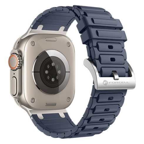 FORCELL F-DESIGN FA06 szilikon szíj APPLE Watchhoz 38 / 40 / 41 mm kék