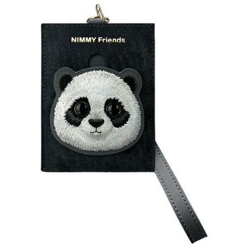 NIMMY kártyatárca BIG EYED PET 2.0 Panda fekete