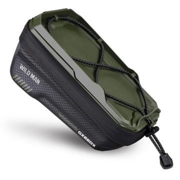   WILDMAN utazótáska kerékpárvázhoz cipzárral 1L (4"-7") GX220X zöld