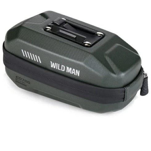 WILDMAN utazótáska kerékpár nyereg alatt cipzárral 0,8L GD700 zöld
