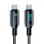 Cable USB C to USB C Forcell F-Energy QC4.0 PD 3A 60W Digital 1,2 m C274 black