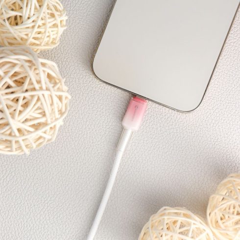 Cable USB C to Lightning Forcell F-Energy PD 3A 27W Gradient 1 m C356 white