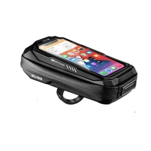 WILDMAN utazótáska kerékpár kormányhoz cipzárral 0,5L (4 "- 7") X3 fekete